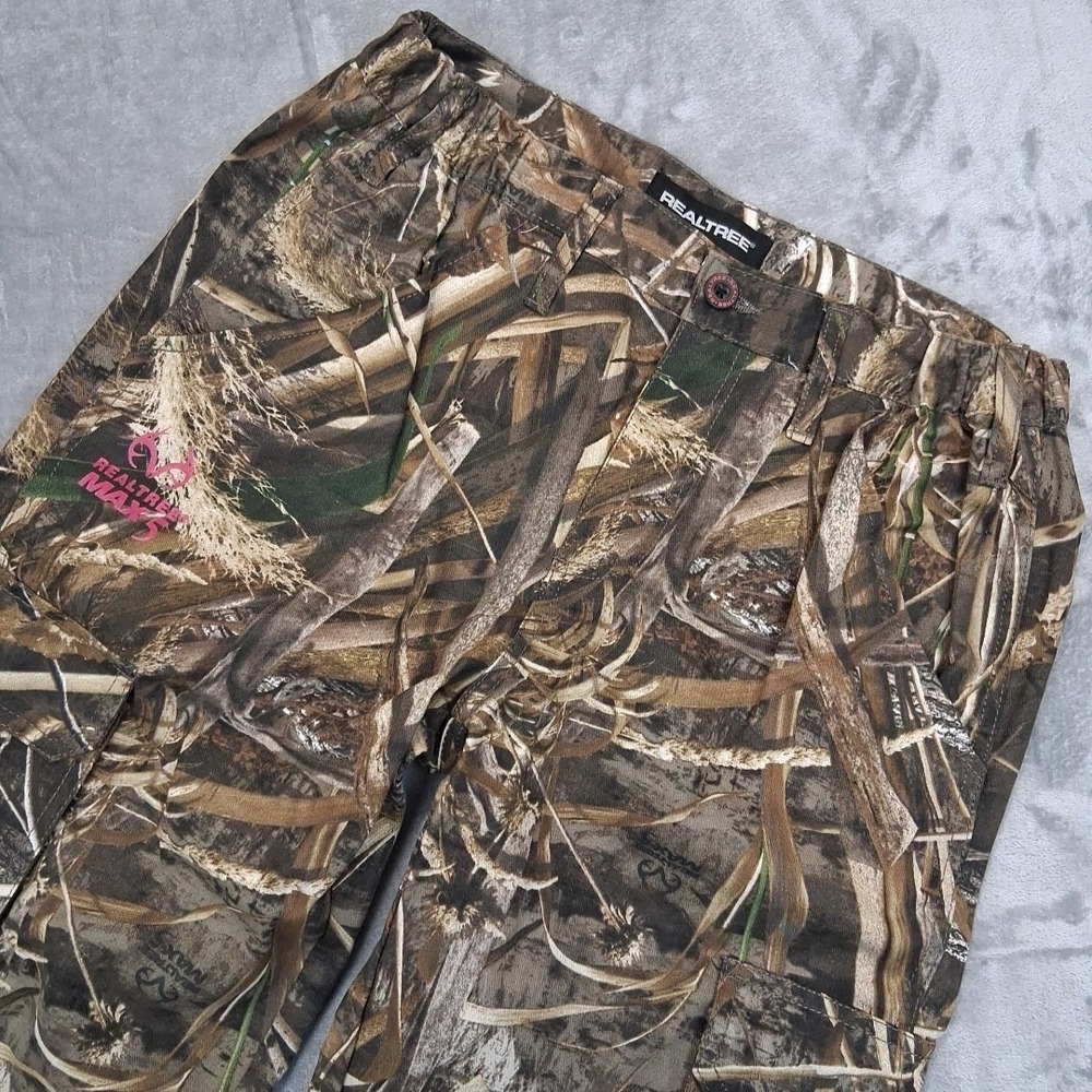 Realtree Womems Sz S 29x32 Chic Camo Cargo Pink Logo Outdoor Hunting Fishing‎